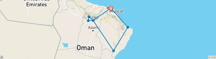 Discover the Sultanate of Oman 7 days Self Drive Tour 2025