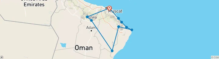 Muscat Wadis and Desert 5 days 2025