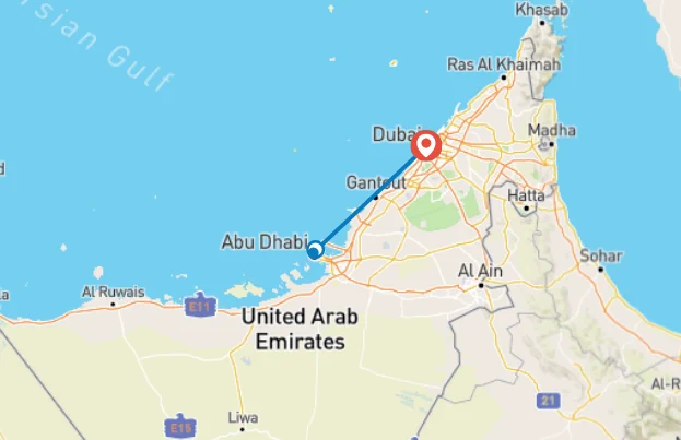 The Expert Dubai City Package 4 days map