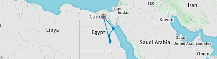 Best Of Egypt - 5 stars Cruise map